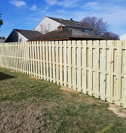 pressure treated fence